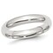 Gem And Harmony Ladies Comfort Fit 4mm Wedding Band Ring in Sterling Silver